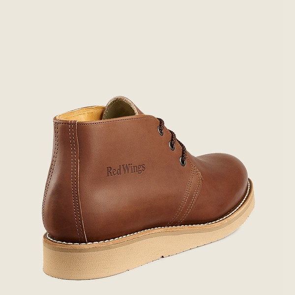 Work Støvler Herre - Red Wing Traction Tred - Chukka Soft Toe - Brune - REKYIA-613